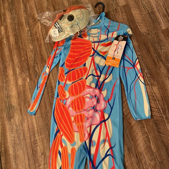 Human body jumpsuit with mask and gloves - Picture 2 of 5